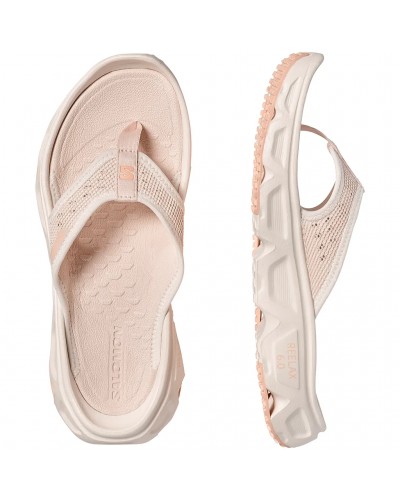 Salomon Reelax Break 6.0 Infradito Donna, Tapioca/Vanilla Ice/Almond Cream