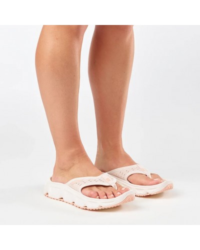 Salomon Reelax Break 6.0 Women's Flip Flop, Tapioca/Vanilla Ice/Almond Cream
