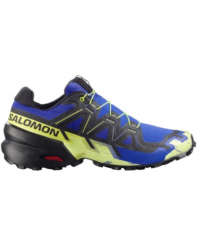 Salomon Speedcross 6 Men's Trail Running Shoes, Bluing/Black/Acid Lime