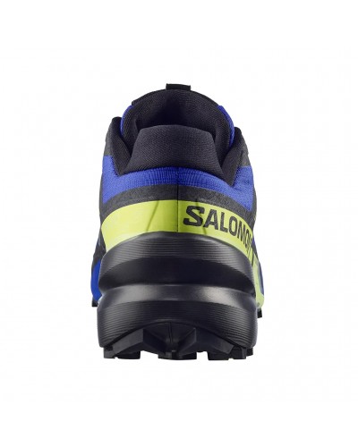 Salomon Speedcross 6 Men's Trail Running Shoes, Bluing/Black/Acid Lime