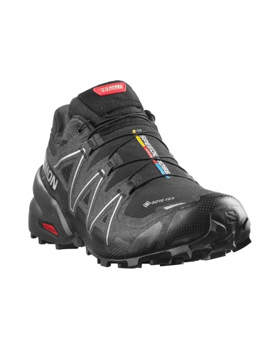 Salomon Speedcross 6 GTX Gore-Tex 20 Years Scarpe Trail Running Uomo, Black/FTW Silver/Black
