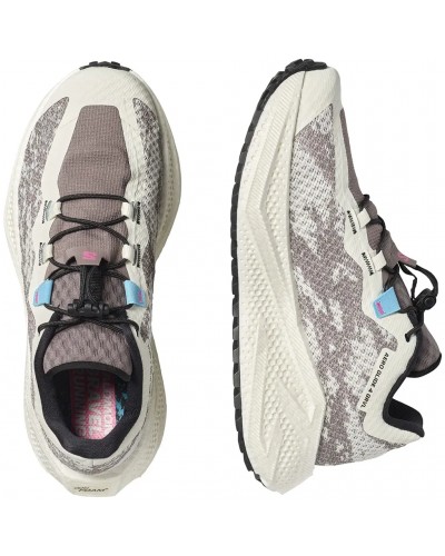 Salomon Aero Glide 4 GRVL Women's Trail Running Shoes, Vanilla Ice/Black/Iron