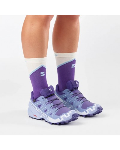 Salomon Speedcross 6 GTX Gore-Tex Women's Trail Running Shoes, Deep Blue/Brunnera Blue/Persian Jewel