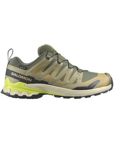 Salomon XA Pro 3D V9 GTX Gore-Tex Men's Trail Running Shoes, Grape Leaf/Aloe/Acid Lime