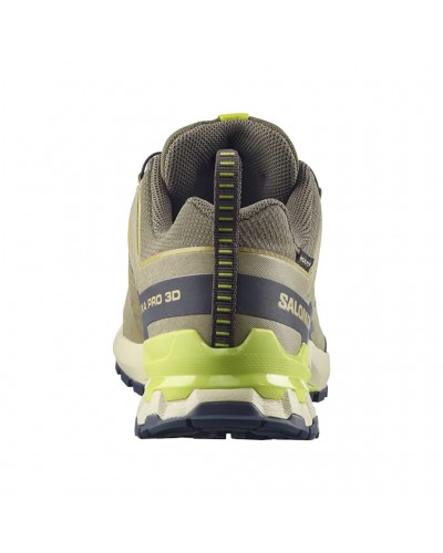 Salomon XA Pro 3D V9 GTX Gore-Tex Men's Trail Running Shoes, Grape Leaf/Aloe/Acid Lime