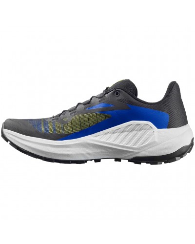 Salomon Genesis Scarpe Trail Running Uomo, Black/Acid Lime/Bluing