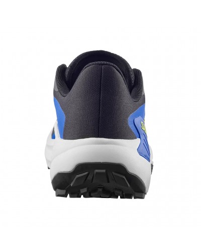 Salomon Genesis Men's Trail Running Shoes, Black/Acid Lime/Bluing