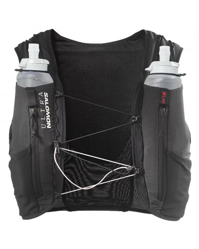Salomon S/LAB Ultra 12 Set Hydration Running Pack/Vest, Black (2 500 ml Soft Flask Included)