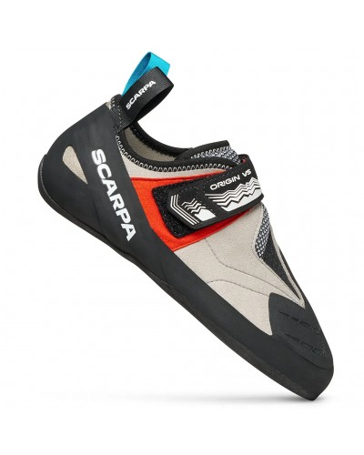 Scarpa Origin VS Scarpette Arrampicata, Grigio Chiaro/Rosso