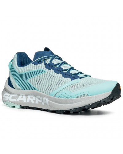 Scarpa Spin Planet Scarpe Trail Running Donna, White/Saffron
