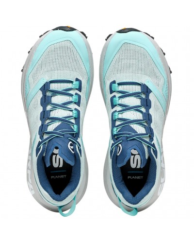 Scarpa Spin Planet Scarpe Trail Running Donna, White/Saffron