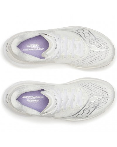 Saucony Endorphin Azura Women's Running Shoes, Ivory/White