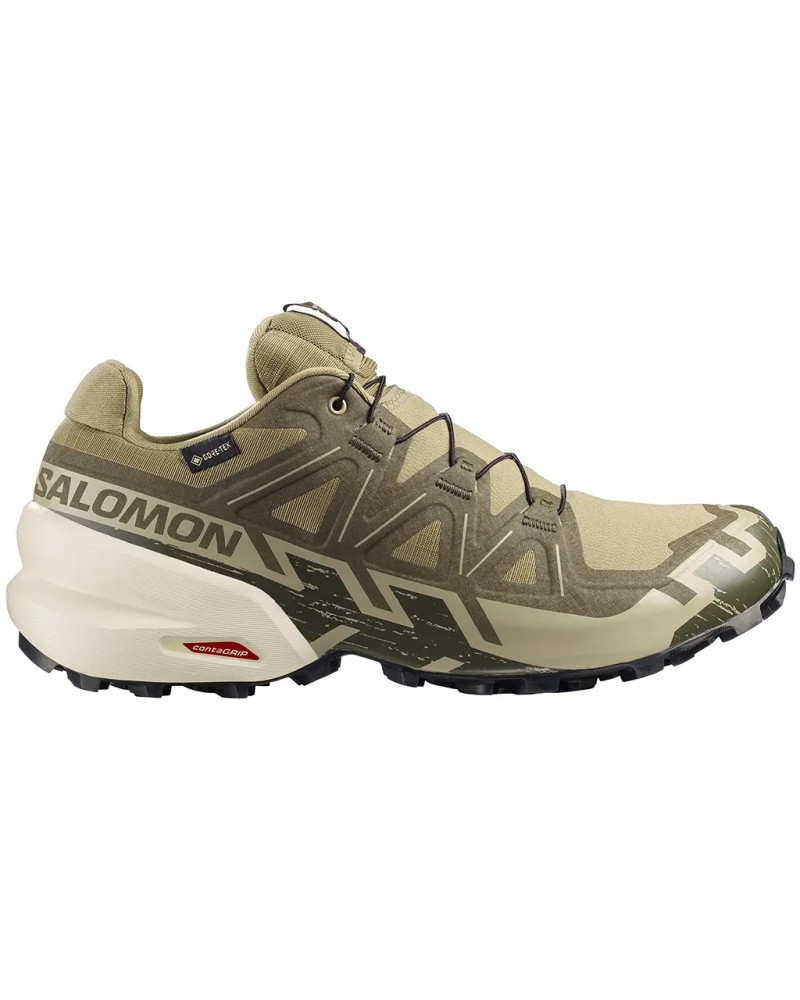 Salomon Speedcross 6 GTX Gore-Tex Men's Trail Running Shoes, Aloe/Aspargus Green/Grape Leaf