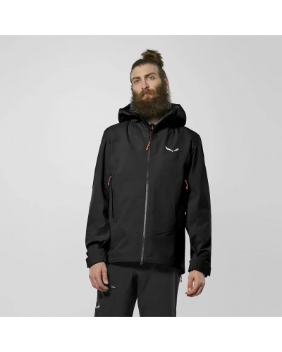 Salewa Ortles 3L ePE GTX Gore-Tex Giacca Uomo Termosaldata, Black Out