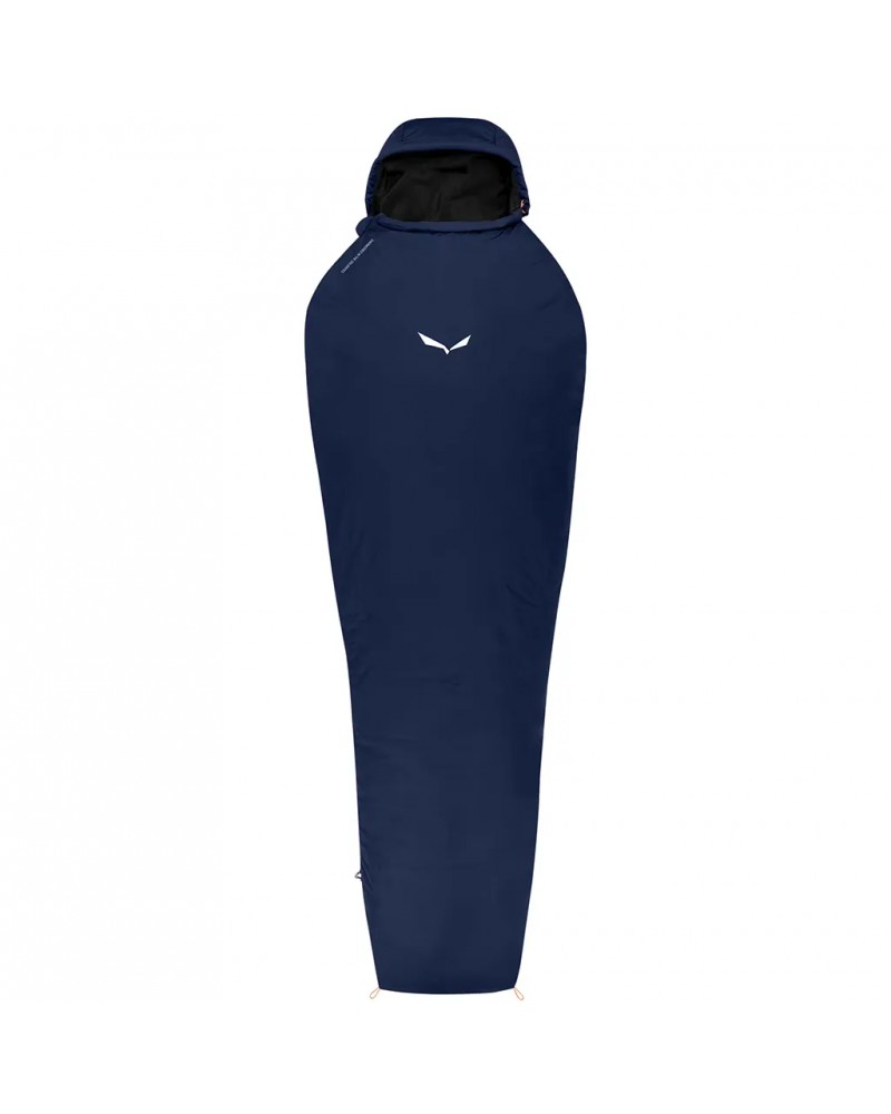 Salewa Micro II 800 Powerloft 7° C Sleeping Bag - Right, Blue Depth