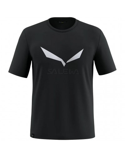 Salewa Solidlogo Dri-Release T-Shirt Uomo, Black Out