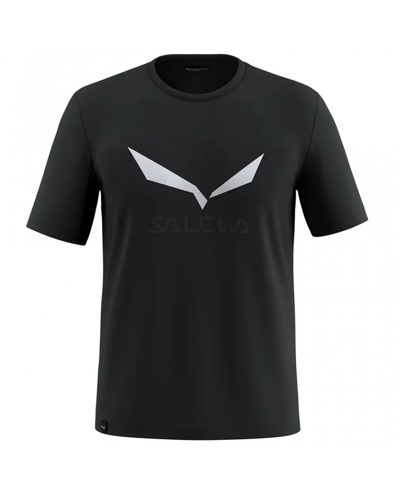 Salewa Solidlogo Dri-Release T-Shirt Uomo, Black Out