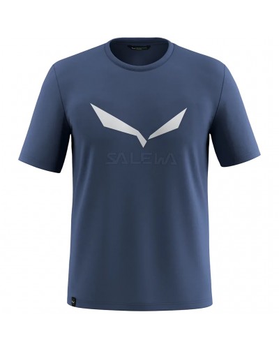 Salewa Solidlogo Dri-Release T-Shirt Uomo, Dark Denim