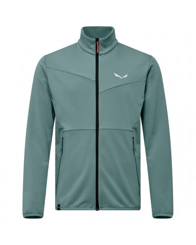 Salewa Puez Cammino Polarlite Giacca Pile Uomo Full Zip, Willow