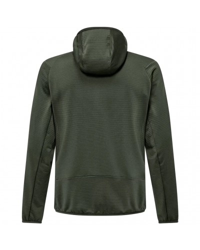Salewa Puez Altavia Polarlite Men's Full Zip Hooded Fleece Jacket, Faded Green