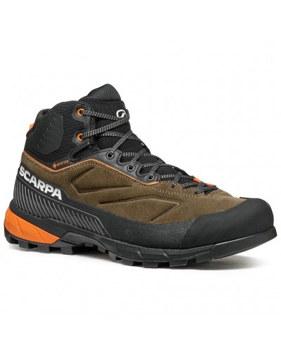 Scarpa Rapid XT Mid GTX Gore-Tex Scarponi Avvicinamento/Trekking Uomo, Caribou/Rust Orange