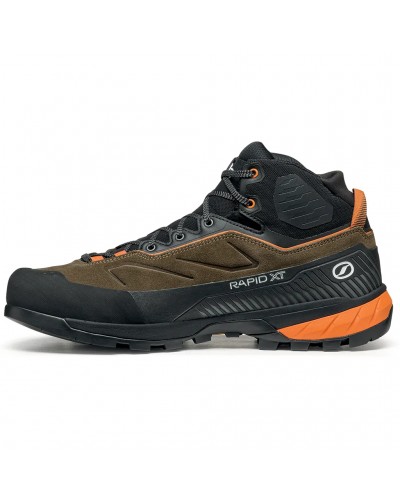 Scarpa Rapid XT Mid GTX Gore-Tex Men's Approach/Trekking Boots, Caribou/Rust Orange
