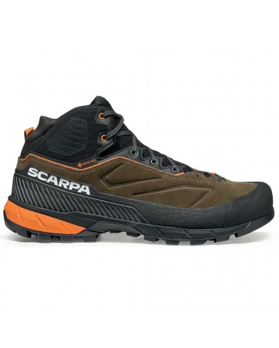Scarpa Rapid XT Mid GTX Gore-Tex Scarponi Avvicinamento/Trekking Uomo, Caribou/Rust Orange