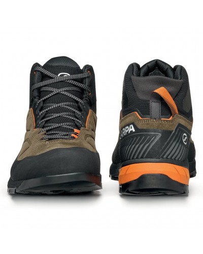 Scarpa Rapid XT Mid GTX Gore-Tex Scarponi Avvicinamento/Trekking Uomo, Caribou/Rust Orange