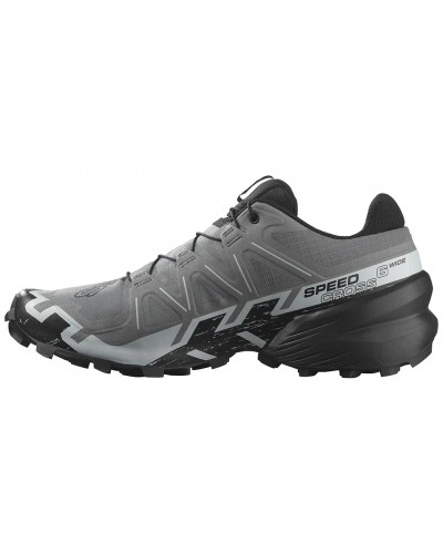 Salomon Speedcross 6 Wide Scarpe Trail Running Uomo, Quiet Shade/Black/Pearl Blue