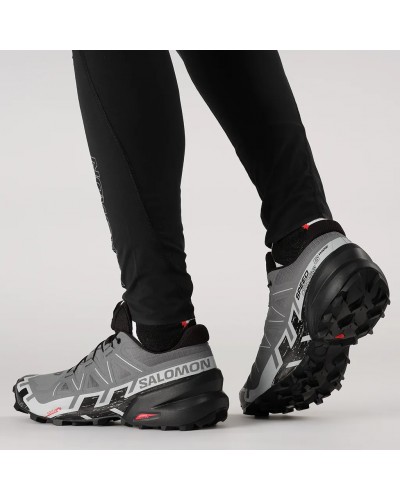 Salomon Speedcross 6 Wide Scarpe Trail Running Uomo, Quiet Shade/Black/Pearl Blue