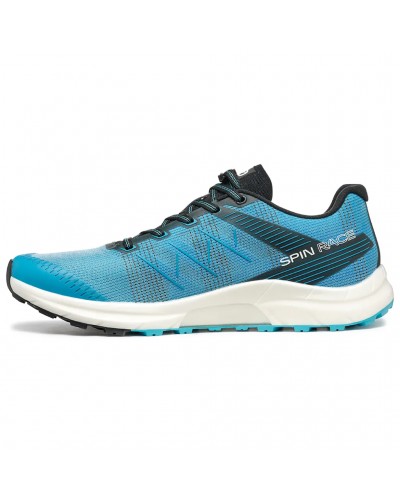 Scarpa Spin Race Scarpe Trail Running Uomo, Azzurro/Bianco
