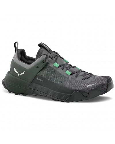 Salewa Wildfire NXT GTX Gore-Tex Scarpe Avvicinamento Uomo, Onyx/Irish Green