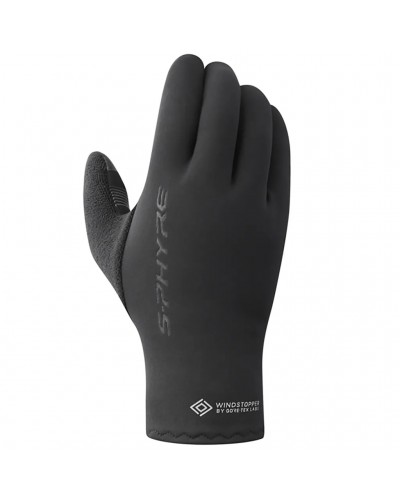 Shimano S-Phyre Windstopper Guanti Termici Touchscreen Compatibili Uomo Taglia L, Nero