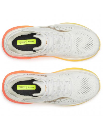 Saucony Guide 19 Scarpe Running Uomo, Ivory/Fire