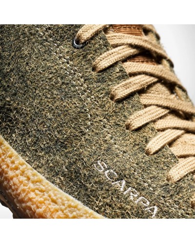 Scarpa Mojito Wrap F Scarpe Unisex, Verde Mimetico (Pelle Rigenerata Effetto Feltro)