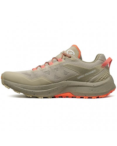 Scarpa Spin Planet Men's Trail Running Shoes, Sand/Dark Flamingo
