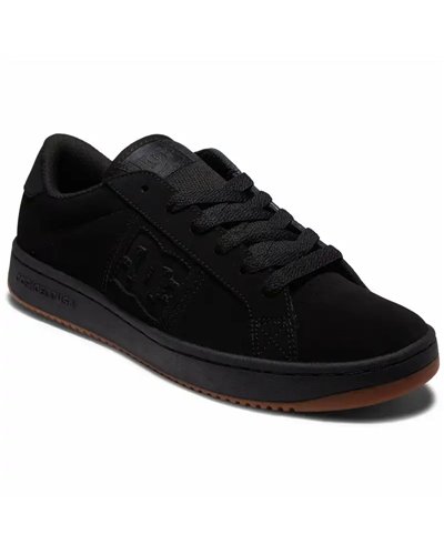 DC Shoes Striker Men's Leather Shoes, Black/Black/Gum