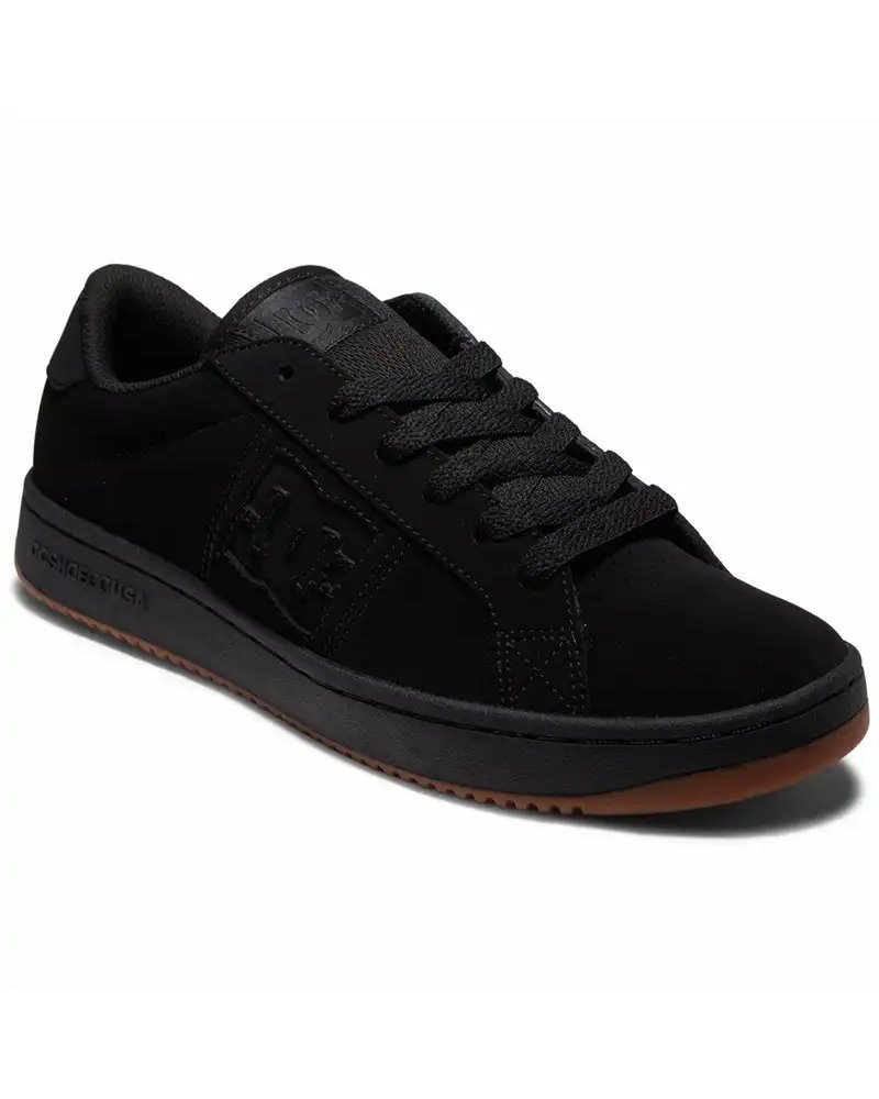 DC Shoes Striker Men's Leather Shoes, Black/Black/Gum