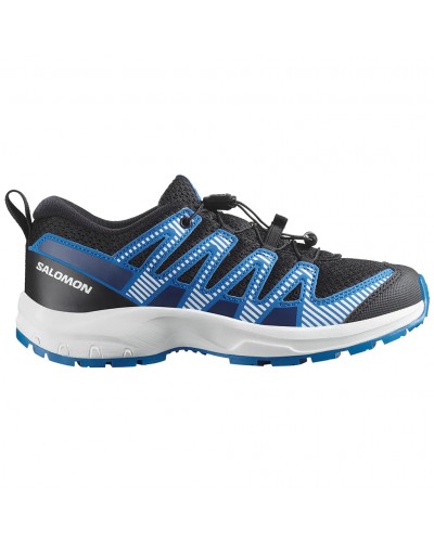 Salomon XA Pro V8 J Junior Trail Running Shoes, Black/White/French Blue