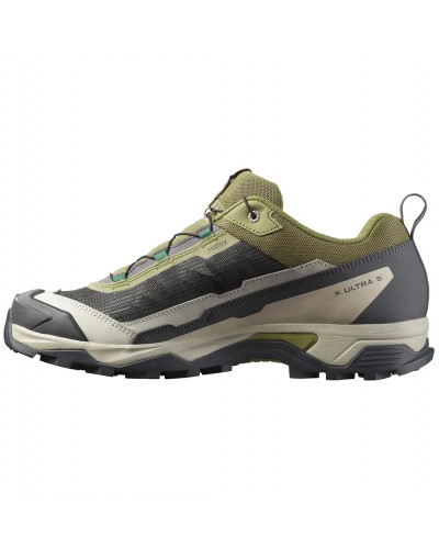 Salomon X Ultra 5 Men's Trekking Shoes, Aloe/Asphalt/Eden