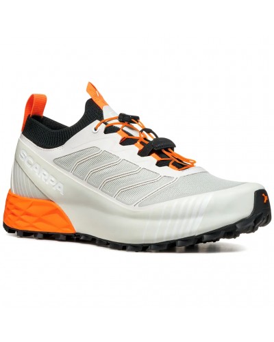 Scarpa Ribelle Run 2 Men's Trail Running Shoes, White/Orange Fluo