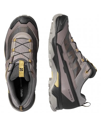Salomon X Ultra 5 Men's Trekking Shoes, Cloudburst/Black/Willow