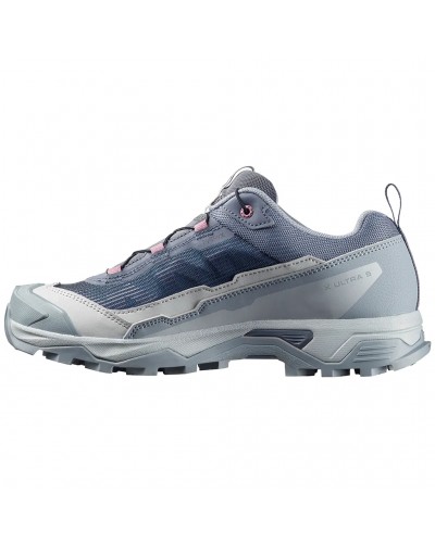 Salomon X Ultra 5 Women's Trekking Shoes, Grisaille/Tradewinds/Dusky Orchid