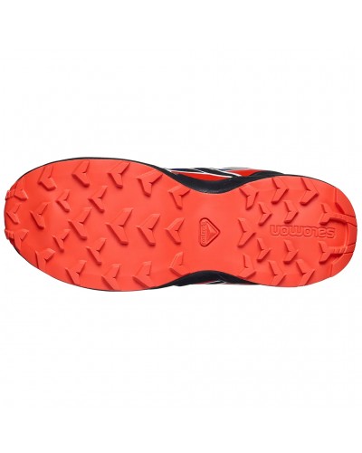 Salomon Speedcross J Junior Shoes, Surf The Web/Fiery Red/Black
