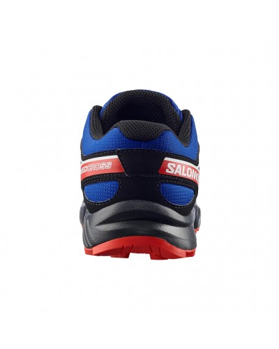 Salomon Speedcross J Junior Shoes, Surf The Web/Fiery Red/Black