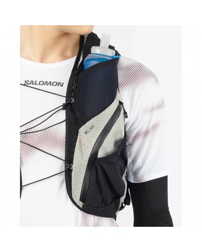 Salomon S/LAB Adventure 20 Set Hydration Running Pack/Vest, Black/White (2 500 ml Soft Flask Included)