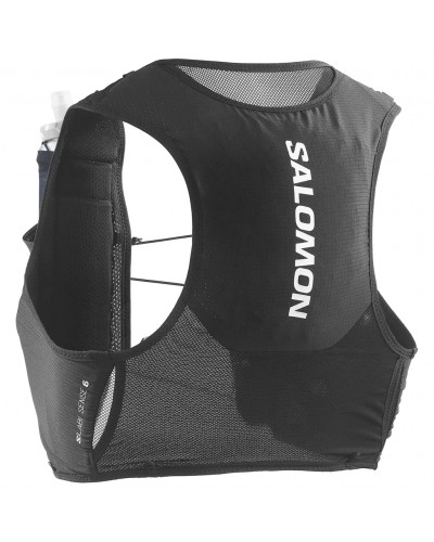 Salomon S/LAB Sense 6 Set Hydration Running Pack/Vest, Black (2 500 ml Soft Flask Included)