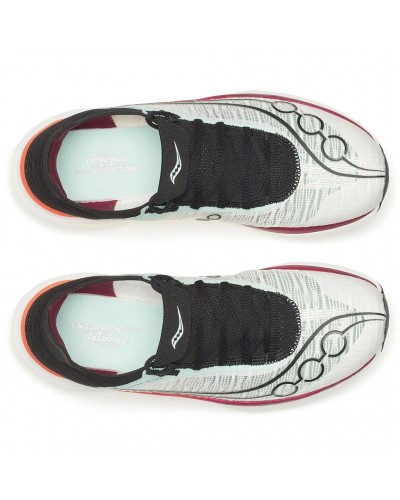 Saucony Endorphin Elite 2 Unisex Running Shoes, White/Crimson