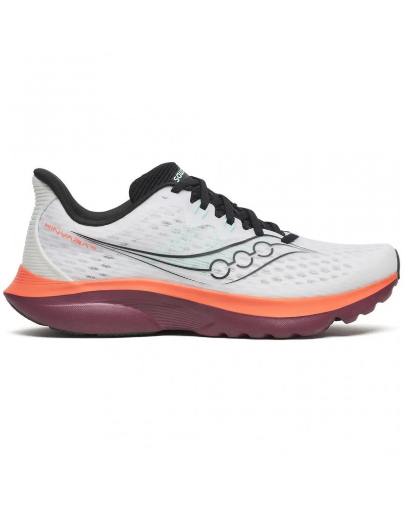 Saucony Kinvara 16 Scarpe Running Uomo, White/Crimson