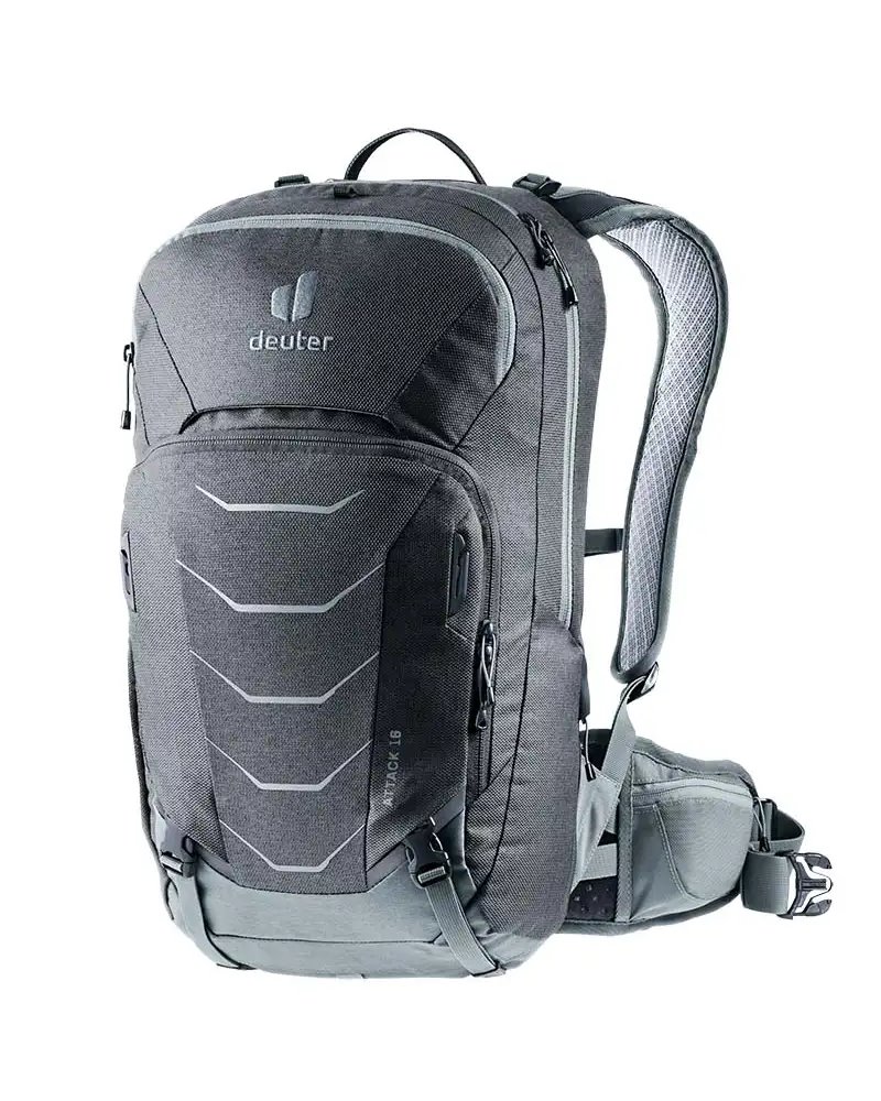 Deuter Attack 16 Cycling Backpack Back Protector, Graphite